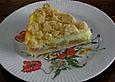 Leichter Apfelkuchen mit Vanillepudding und Streuseln