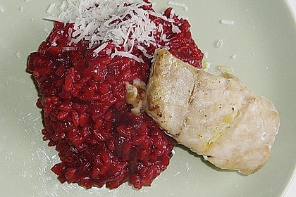 Alaska - Seelachs auf Rote R&uuml;ben - Risotto