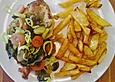 Putenschnitzel in Champignon - Wei&szlig;weinrahm