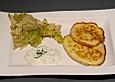 Maisblini mit Dill - Dip