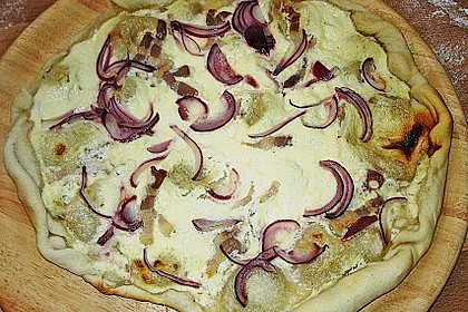 Flammkuchen elsässer Art, süßer Flammkuchen 35