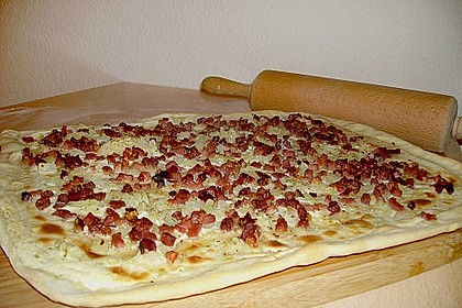 Flammkuchen elsässer Art, süßer Flammkuchen 5