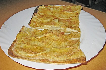 Flammkuchen elsässer Art, süßer Flammkuchen 28