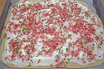 Flammkuchen elsässer Art, süßer Flammkuchen 11