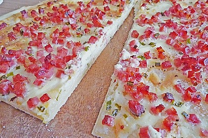 Flammkuchen elsässer Art, süßer Flammkuchen 29