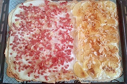 Flammkuchen elsässer Art, süßer Flammkuchen 18