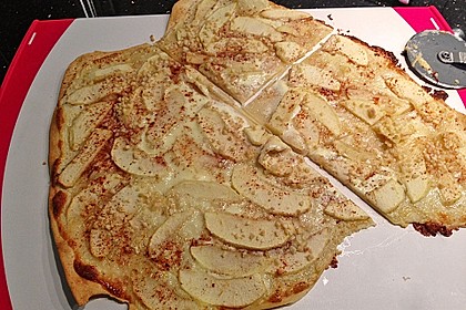 Flammkuchen elsässer Art, süßer Flammkuchen 22