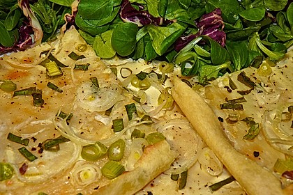 Flammkuchen elsässer Art, süßer Flammkuchen 9
