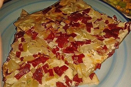 Flammkuchen elsässer Art, süßer Flammkuchen 19