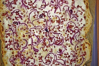 Flammkuchen elsässer Art, süßer Flammkuchen 21