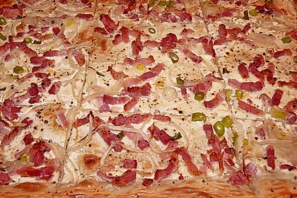 Flammkuchen elsässer Art, süßer Flammkuchen 6