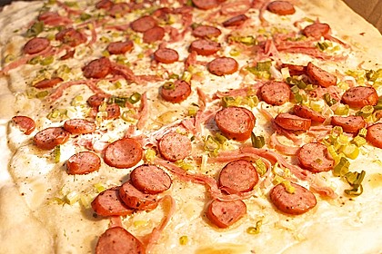 Flammkuchen elsässer Art, süßer Flammkuchen 53