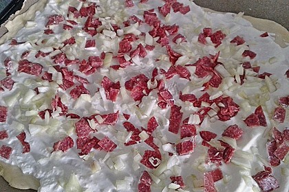 Flammkuchen elsässer Art, süßer Flammkuchen 10