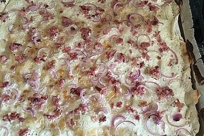 Flammkuchen elsässer Art, süßer Flammkuchen 14