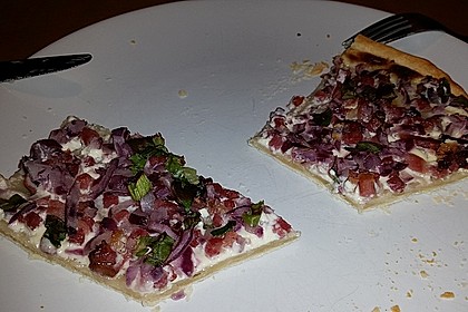 Flammkuchen elsässer Art, süßer Flammkuchen 36