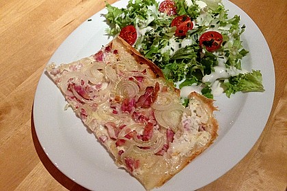 Flammkuchen elsässer Art, süßer Flammkuchen 2