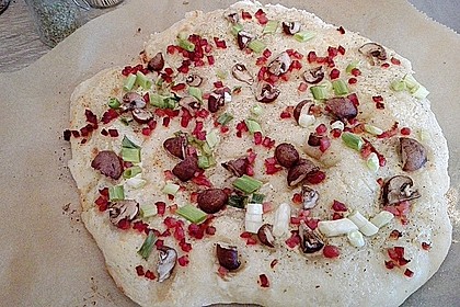 Flammkuchen elsässer Art, süßer Flammkuchen 47