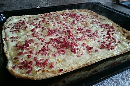 Flammkuchen elsässer Art, süßer Flammkuchen 4