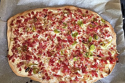 Flammkuchen elsässer Art, süßer Flammkuchen 7