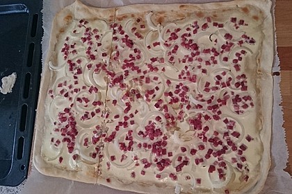Flammkuchen elsässer Art, süßer Flammkuchen 42
