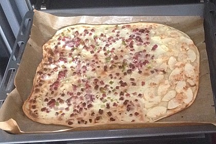 Flammkuchen elsässer Art, süßer Flammkuchen 39