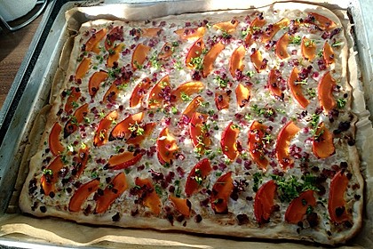 Flammkuchen elsässer Art, süßer Flammkuchen 27