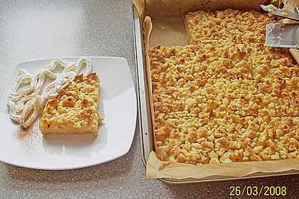 Apfelkuchen mit Streuseln vom Blech