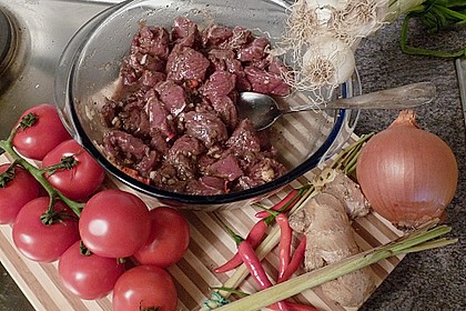 Scharfes Rindfleisch mit Zitronengras 4