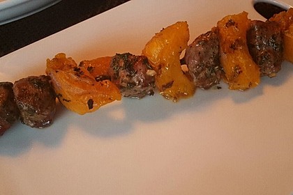 Gegrillte Lammspieße mit Aprikosen 2