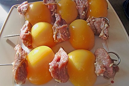 Gegrillte Lammspieße mit Aprikosen 10