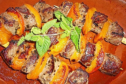 Gegrillte Lammspieße mit Aprikosen 12