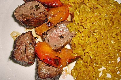 Gegrillte Lammspieße mit Aprikosen 8