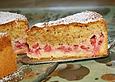Johannisbeerkuchen mit Mandeldecke