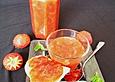 Erdbeerkonfit&uuml;re mit Kokosmilch