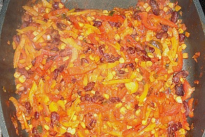 Feurige Hähnchen - Tortillas 7