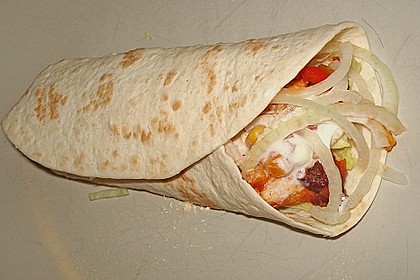 Feurige Hähnchen - Tortillas 1