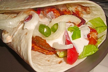 Feurige Hähnchen - Tortillas 5