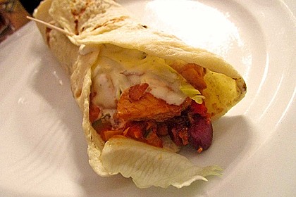 Feurige Hähnchen - Tortillas