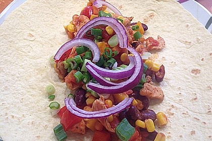 Feurige Hähnchen - Tortillas 3