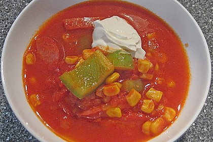 Scharfe Gem&uuml;sesuppe