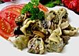 Maultaschen in Pfefferso&szlig;e