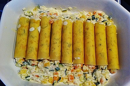 Cannelloni mit cremiger Gemüse-Käse-Füllung 42
