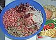 Granatapfelsalat mit H&auml;hnchenstreifen