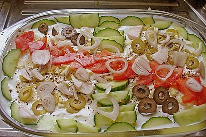 Griechischer  Schichtsalat 2