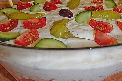 Griechischer  Schichtsalat 3