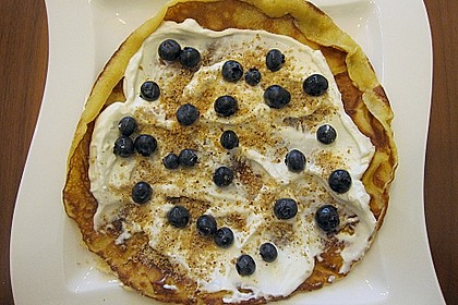 Blaubeerpfannkuchen mit Soße 6