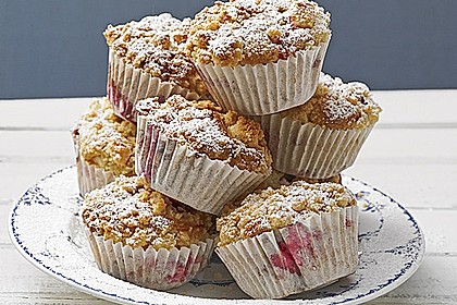 Himbeer - Muffins mit Streuseln 4