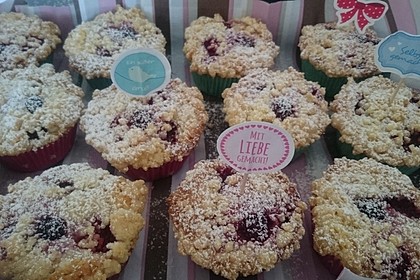 Himbeer - Muffins mit Streuseln 34