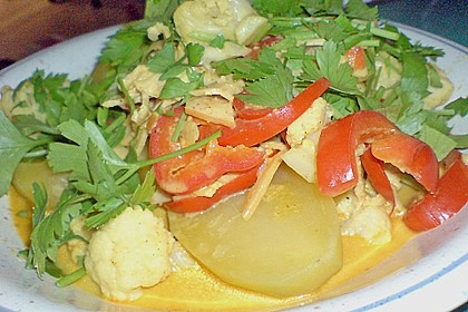Illes schnelles Blumenkohl - Schinken - Thaicurry 1