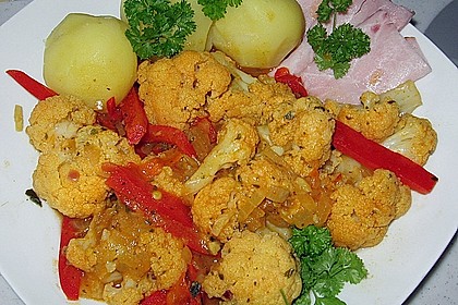 Illes schnelles Blumenkohl - Schinken - Thaicurry 2